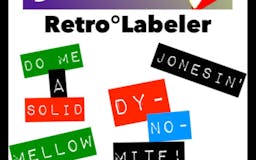 Retro Labeler Slang Stickers media 1