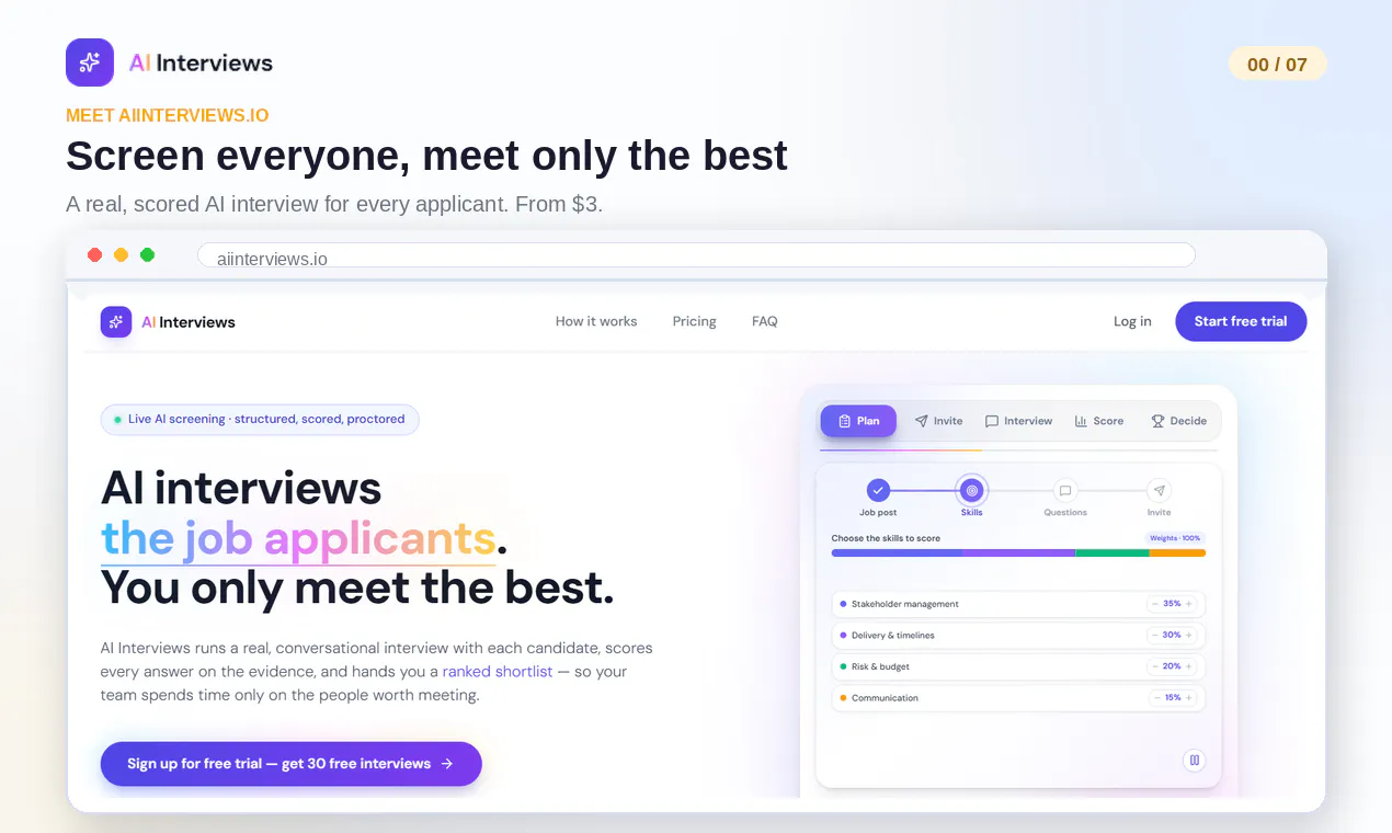 AI Interviews screenshot 1