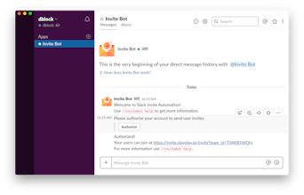 Slack Invite Automation gallery image