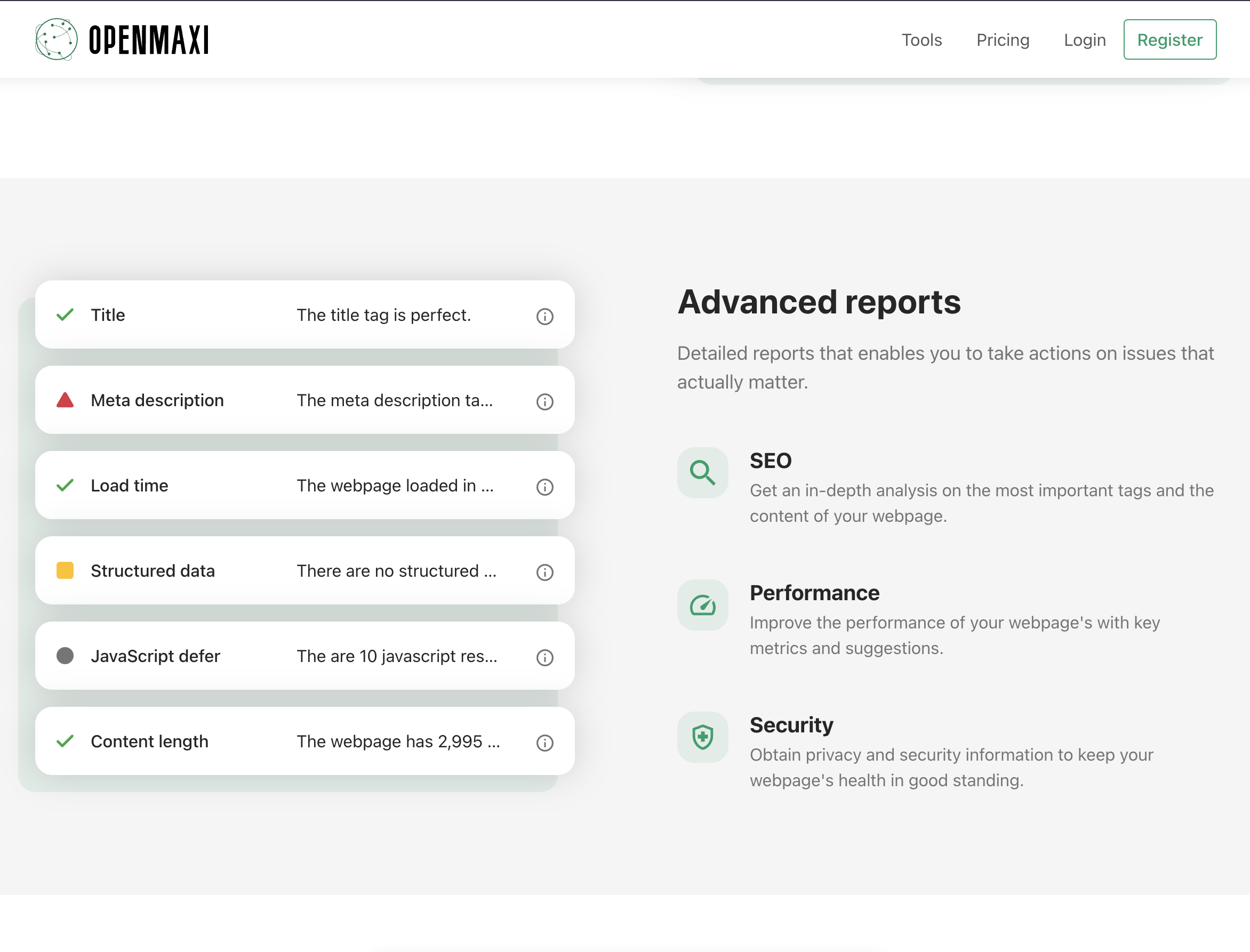 Abrir maxi - Informes y herramientas de SEO profesional media 3