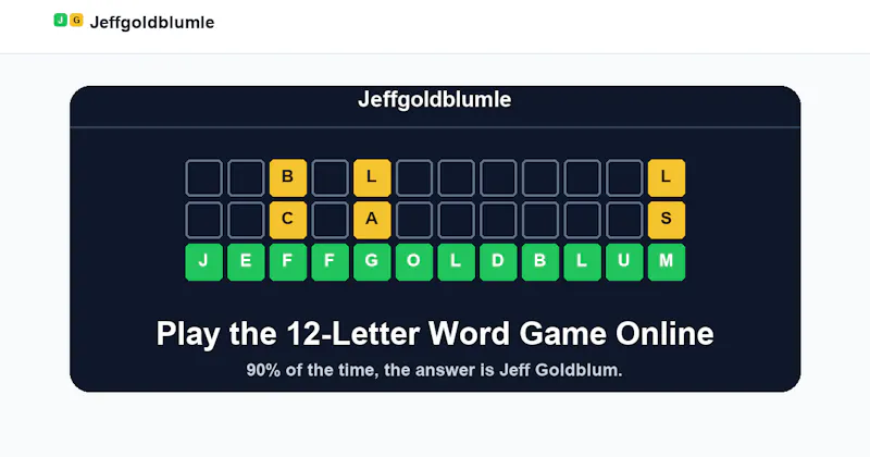 Jeffgoldblumle screenshot 1