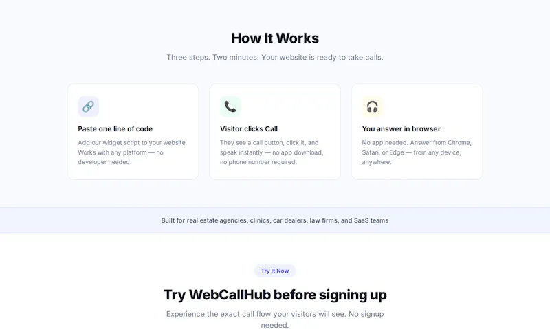 WebCallHub screenshot 4