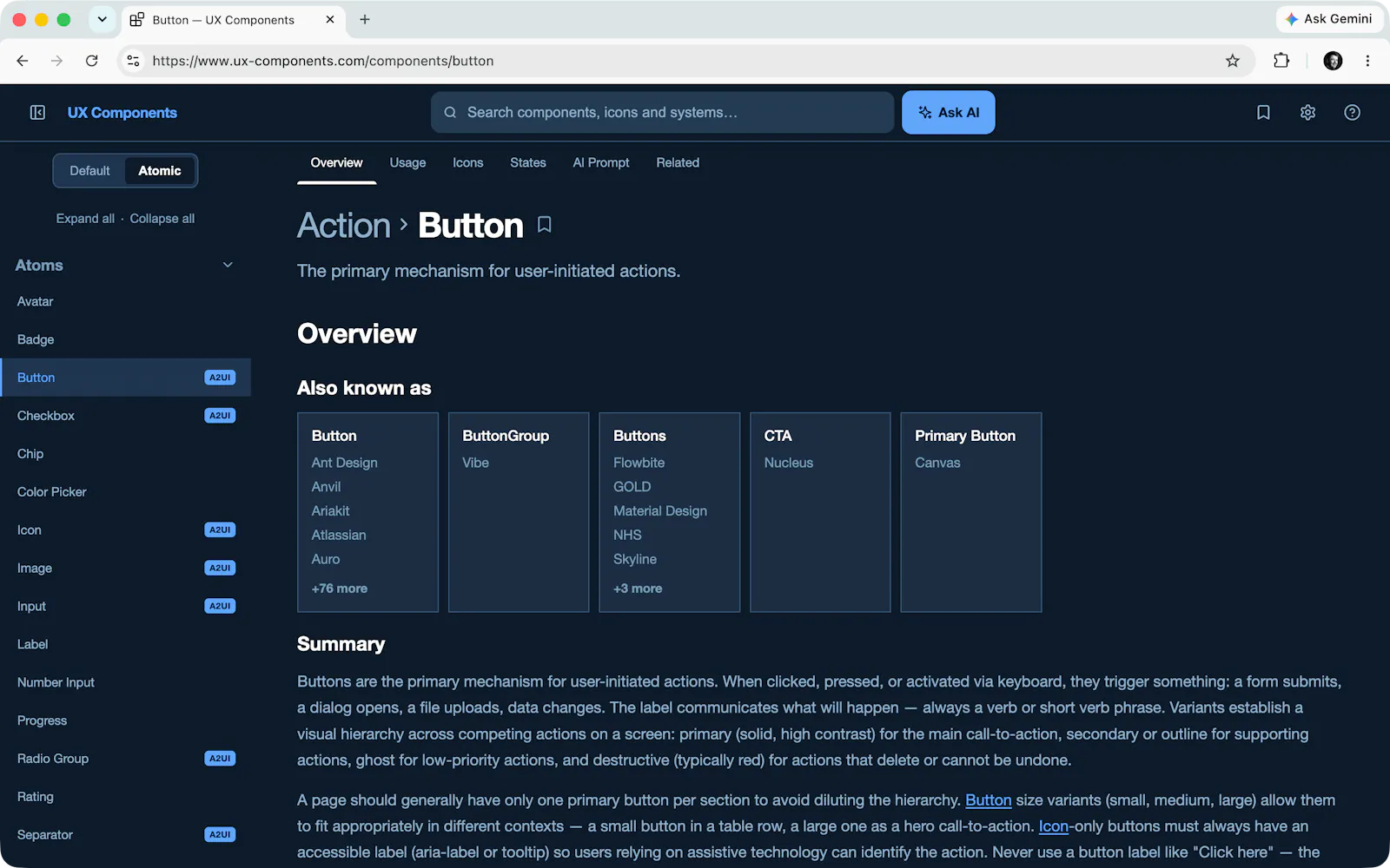 UX Components: Design System Reference screenshot 4