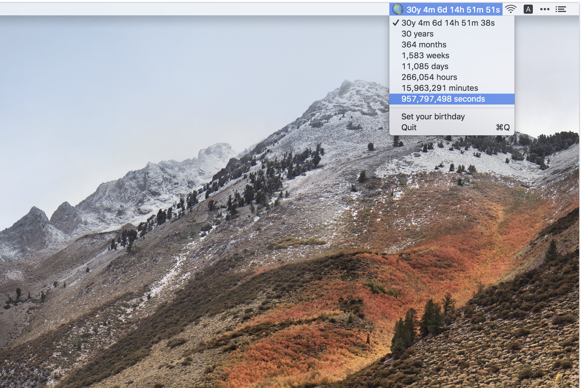 Time of your life on Earth gallery image