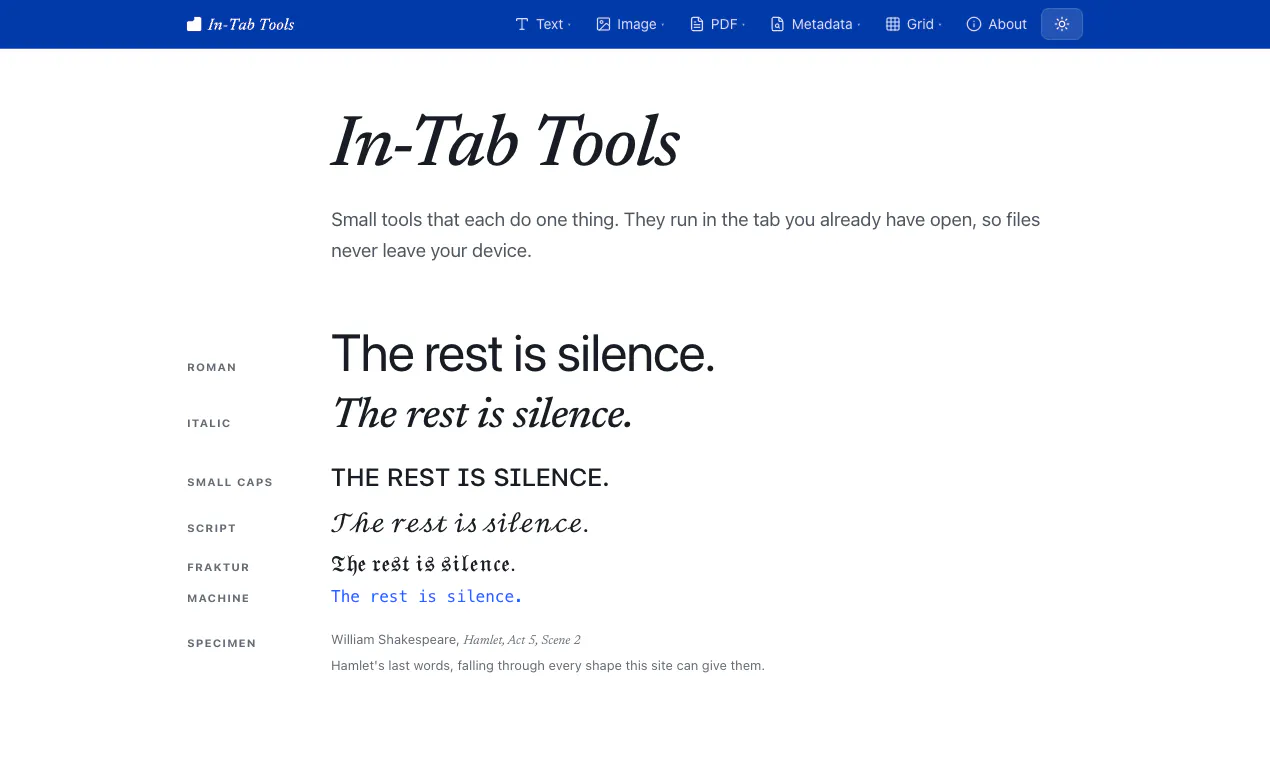 In-Tab Tools 截图 4