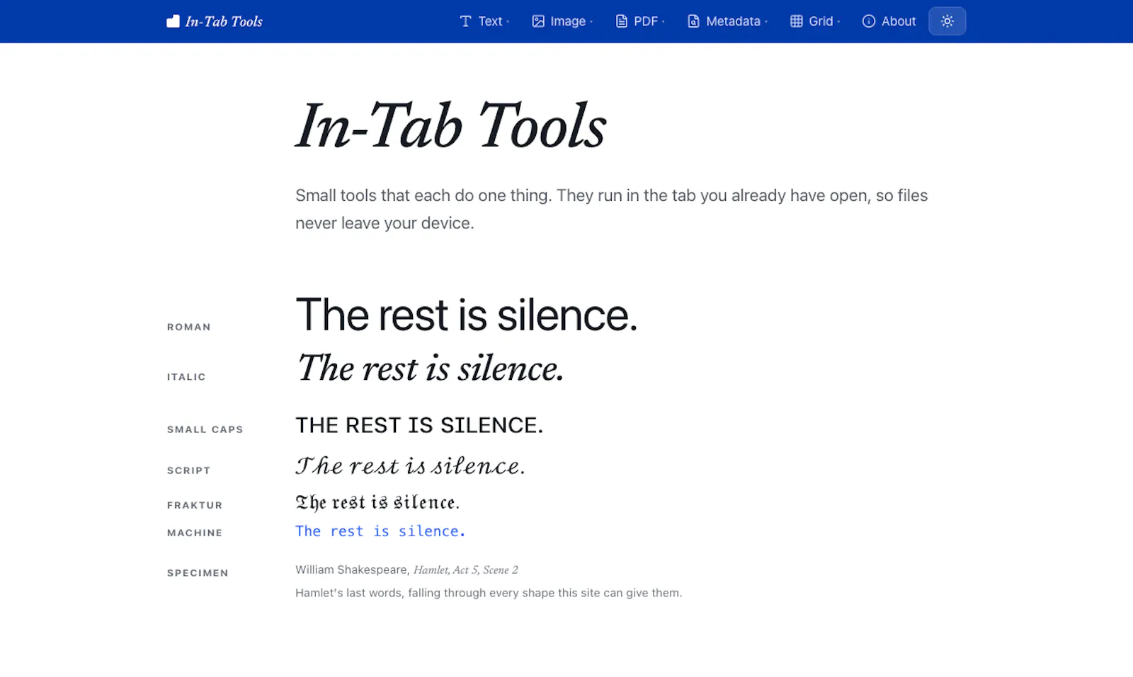 In-Tab Tools screenshot 4