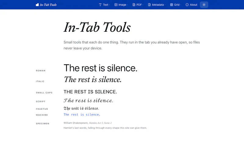 In-Tab Tools screenshot 4