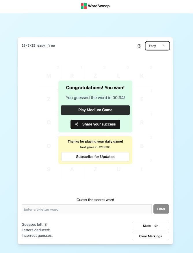 WordSweep gallery image