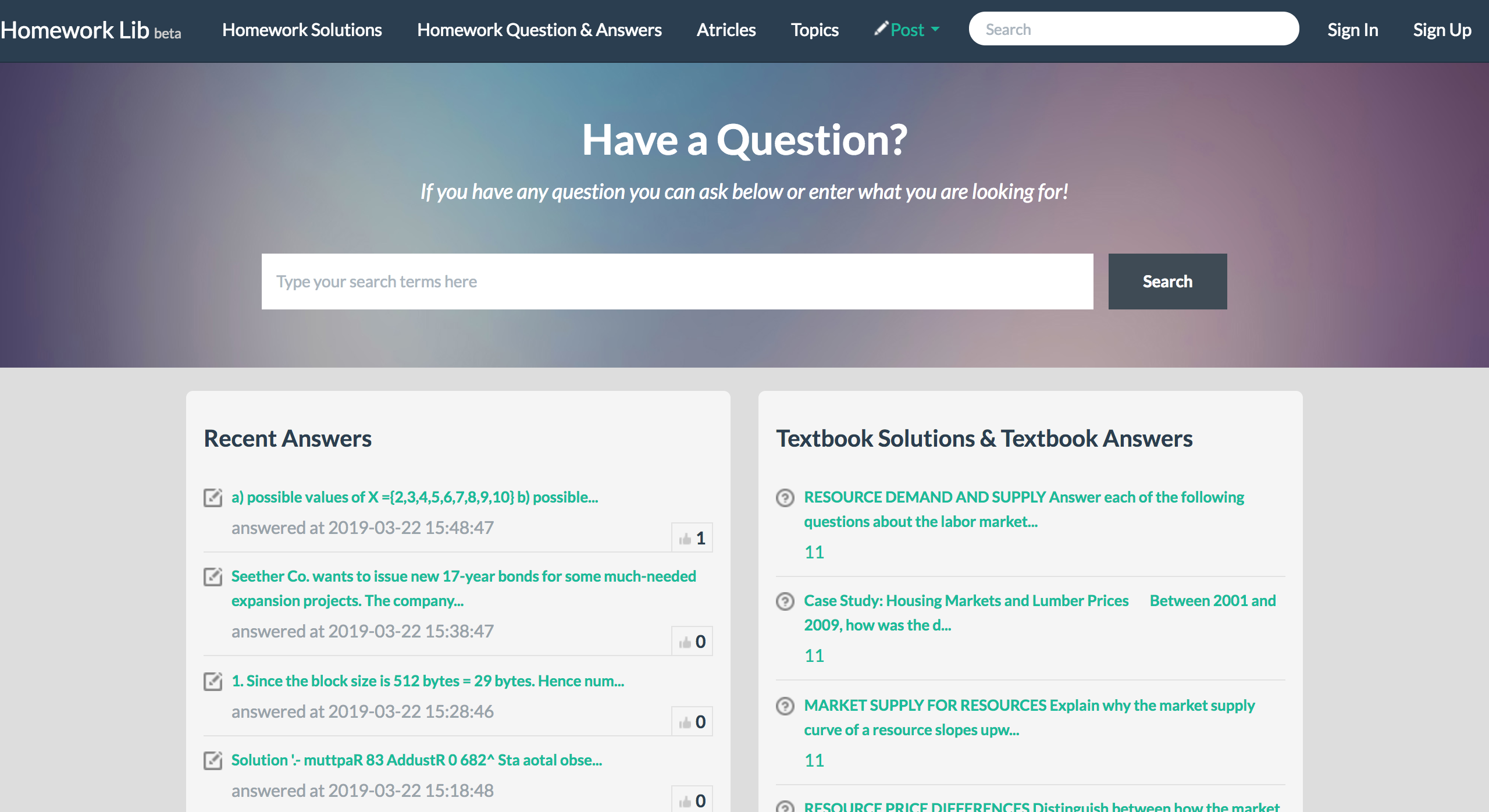 HomeworkLib gallery image