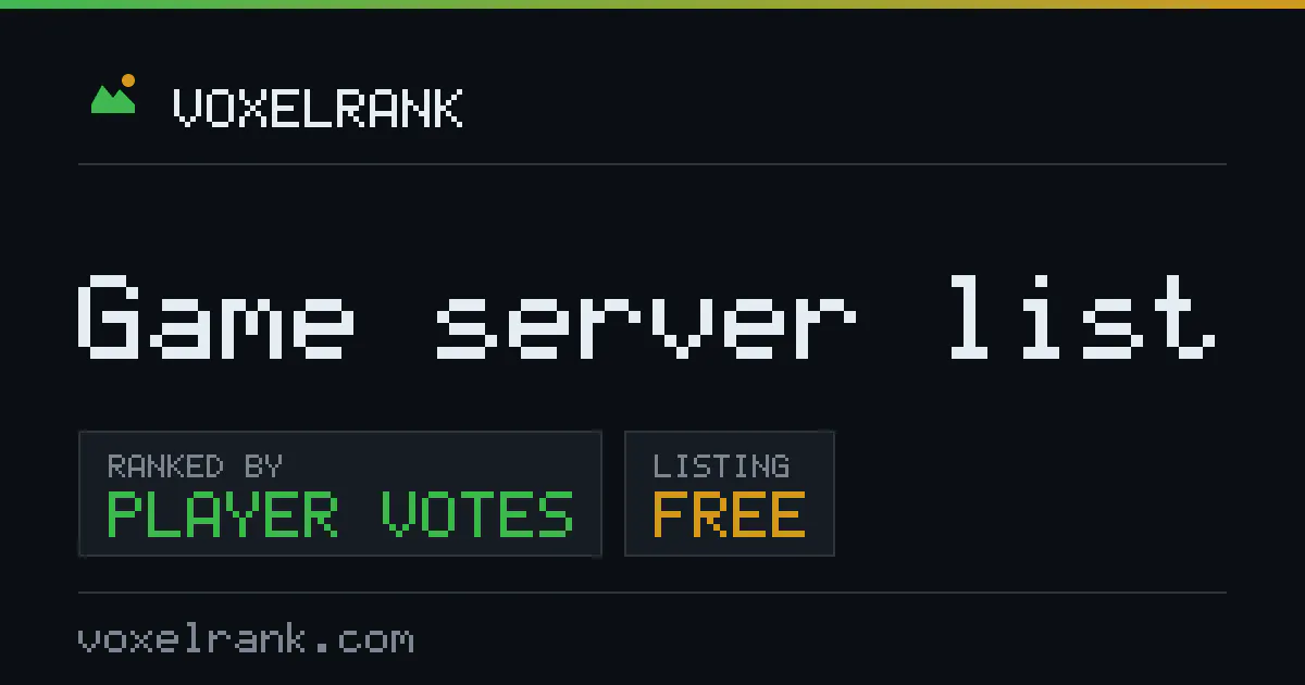 VoxelRank Server List gallery image