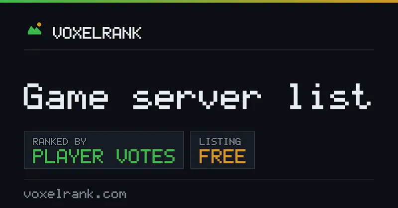 VoxelRank Server List screenshot 1