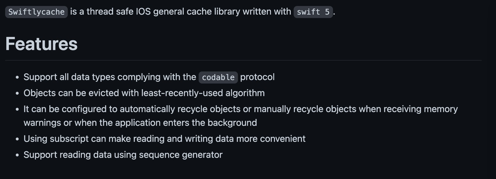 SwiftlyCache