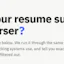 Will My Resume Pass