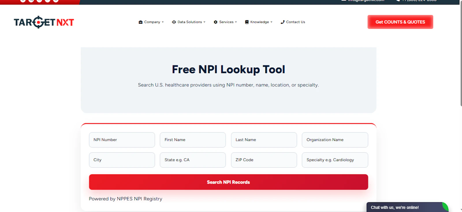 NPI Lookup Tool screenshot 1