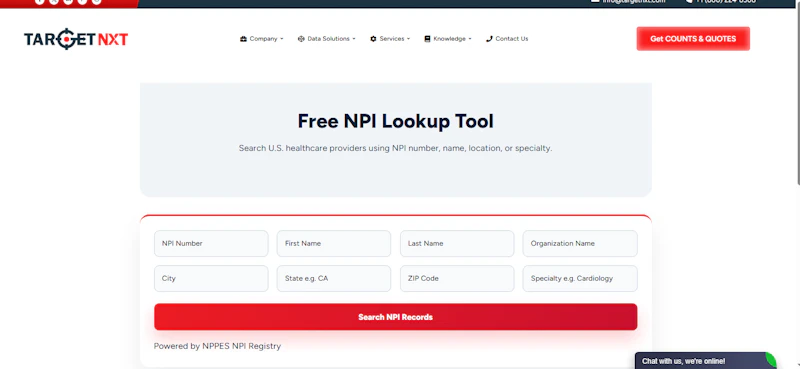 NPI Lookup Tool screenshot 1
