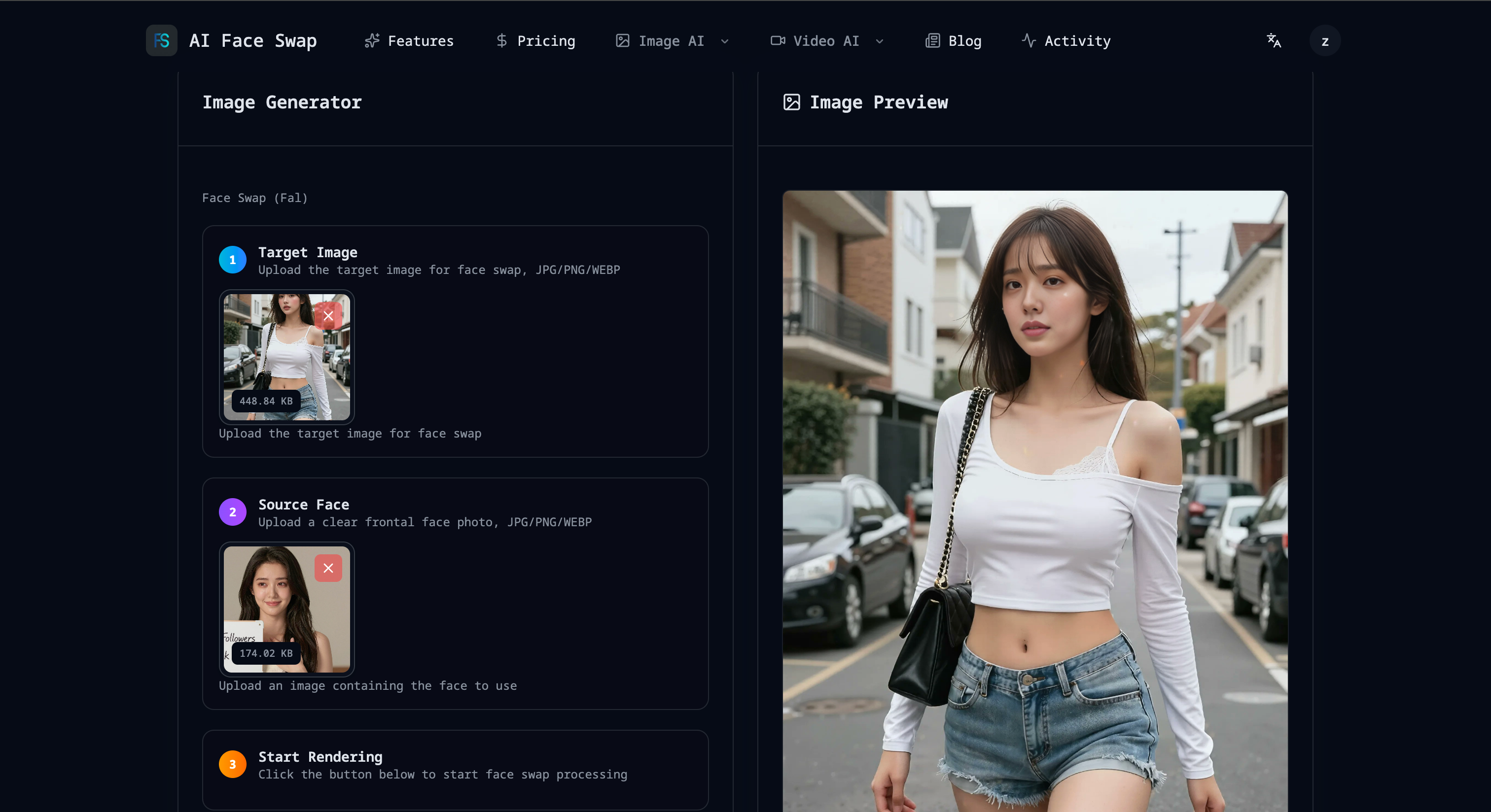 AI Face Swap - Screenshot 2 showing product features and functionality