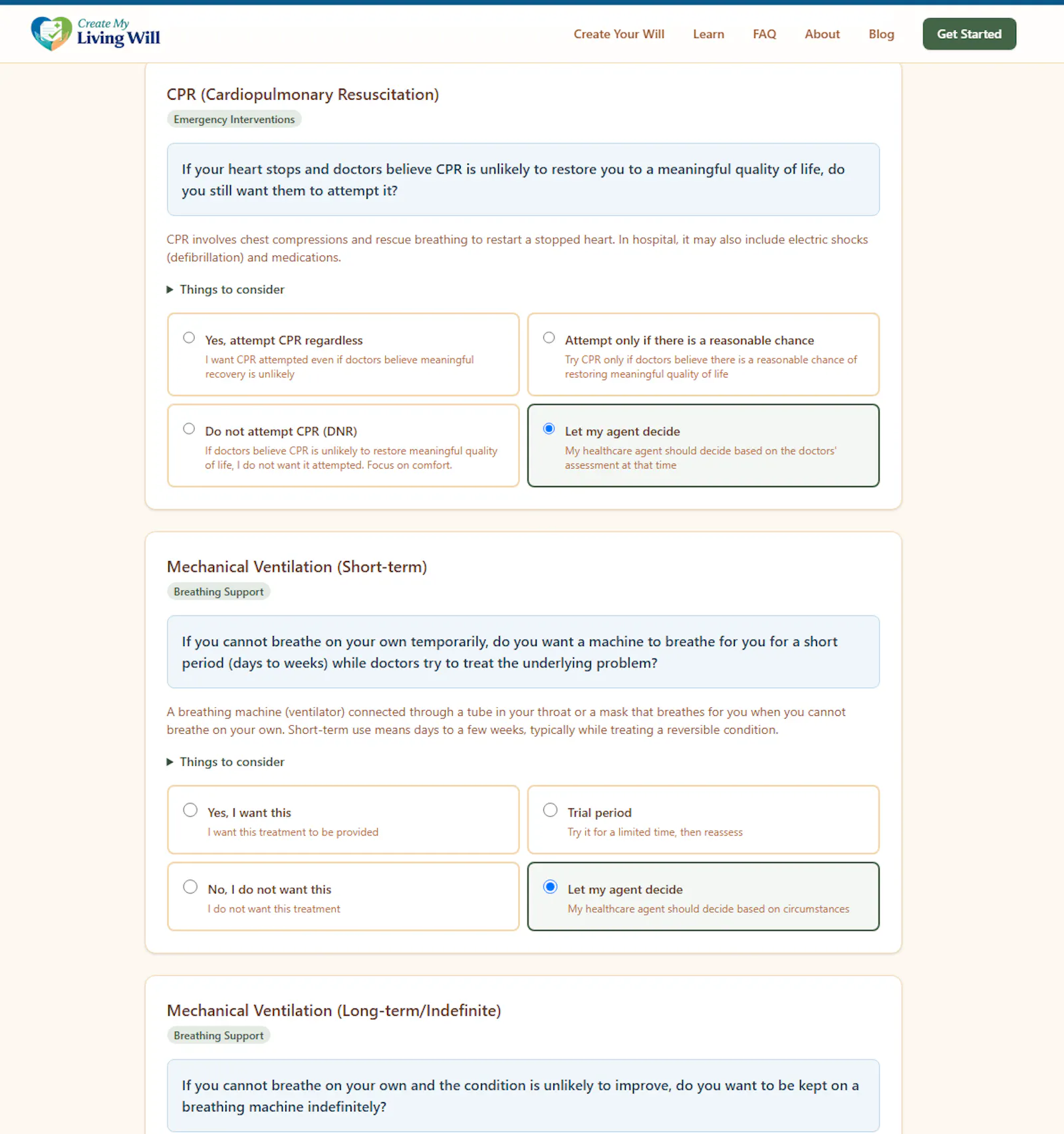 Create My Living Will screenshot 2