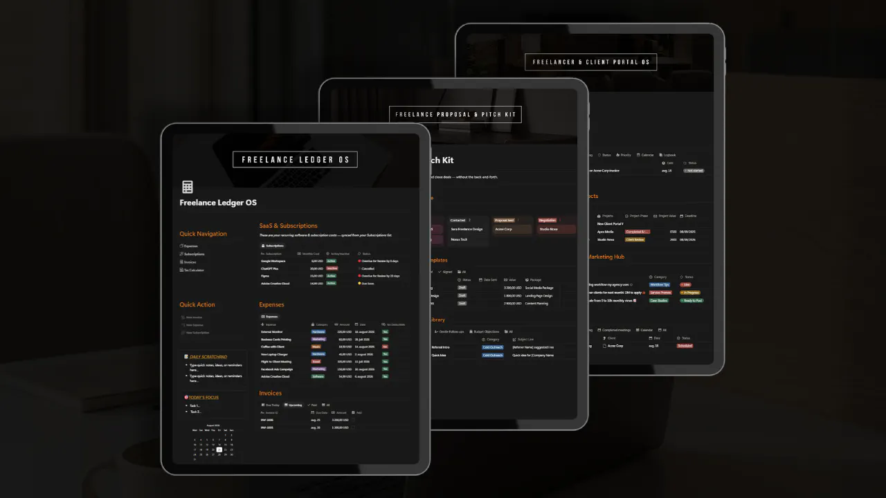 Freelancer Business OS Bundle gallery image