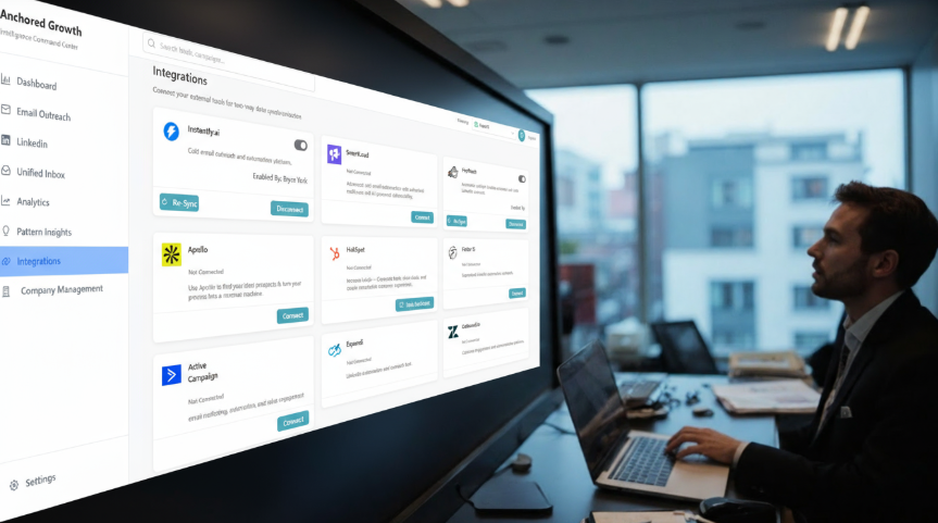 Anchored Growth - Screenshot 2 showing product features and functionality