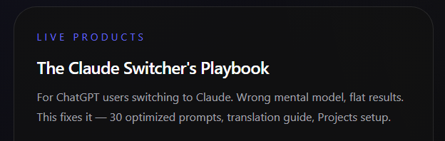 The Claude Switcher's Playbook gallery image