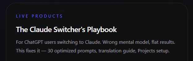 The Claude Switcher's Playbook gallery image