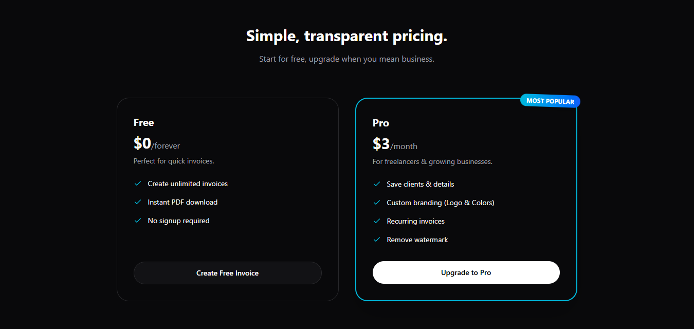 InvoiceDeck - Screenshot 3 showing product features and functionality