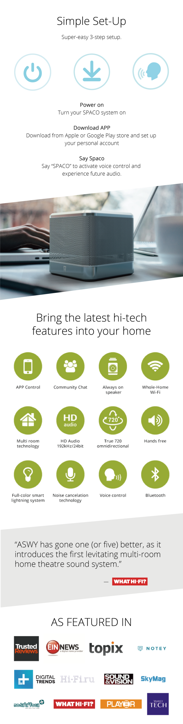 SPACO The First 720 degree Home Theater System gallery image