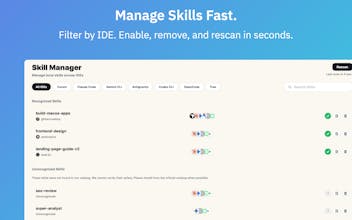 SkillMap: AI Skill manager gallery image