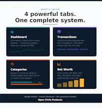 Open Circle: Financial Tracker gallery image