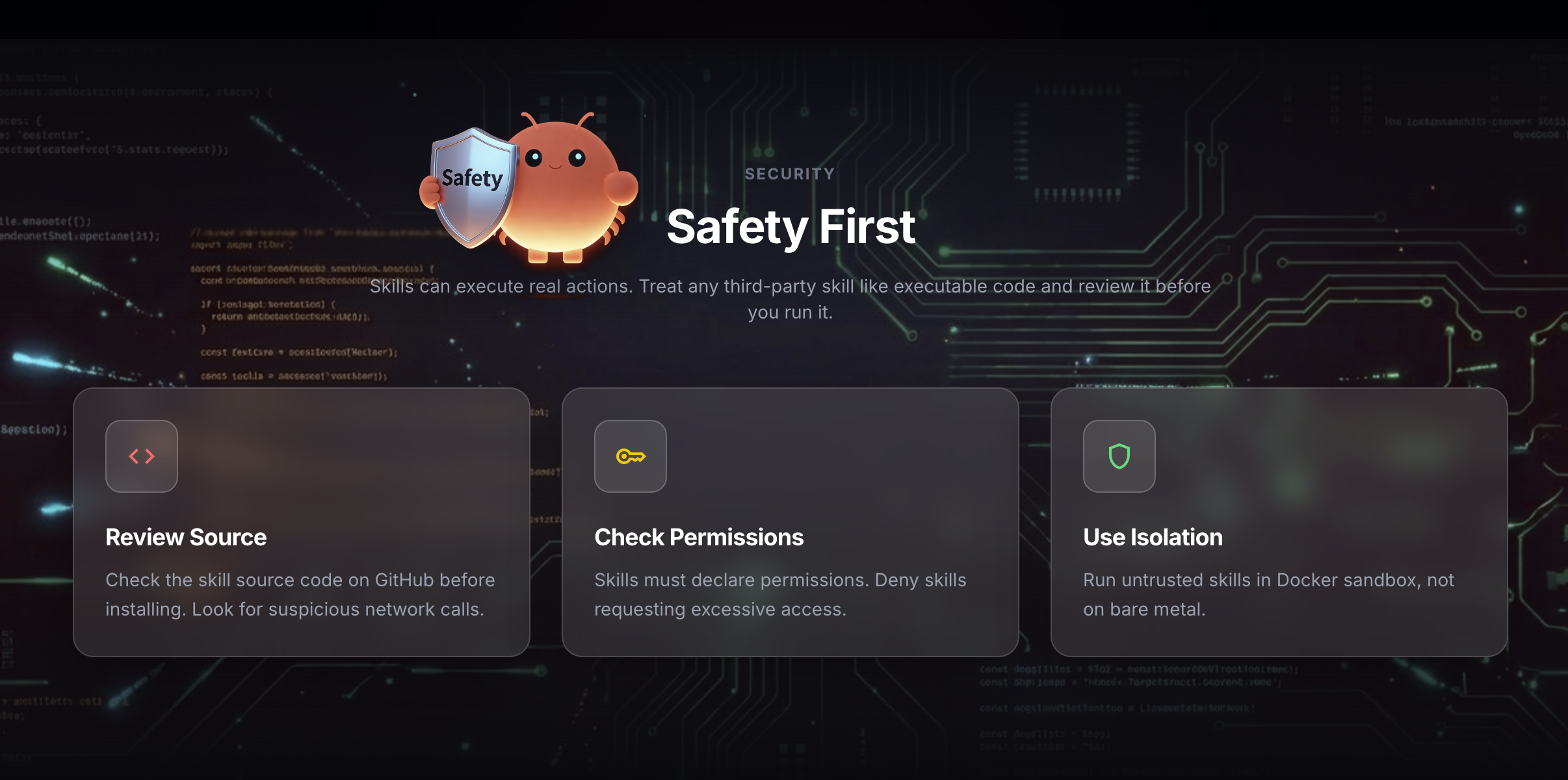 OpenClawSkills.best - Screenshot 4 showing product features and functionality