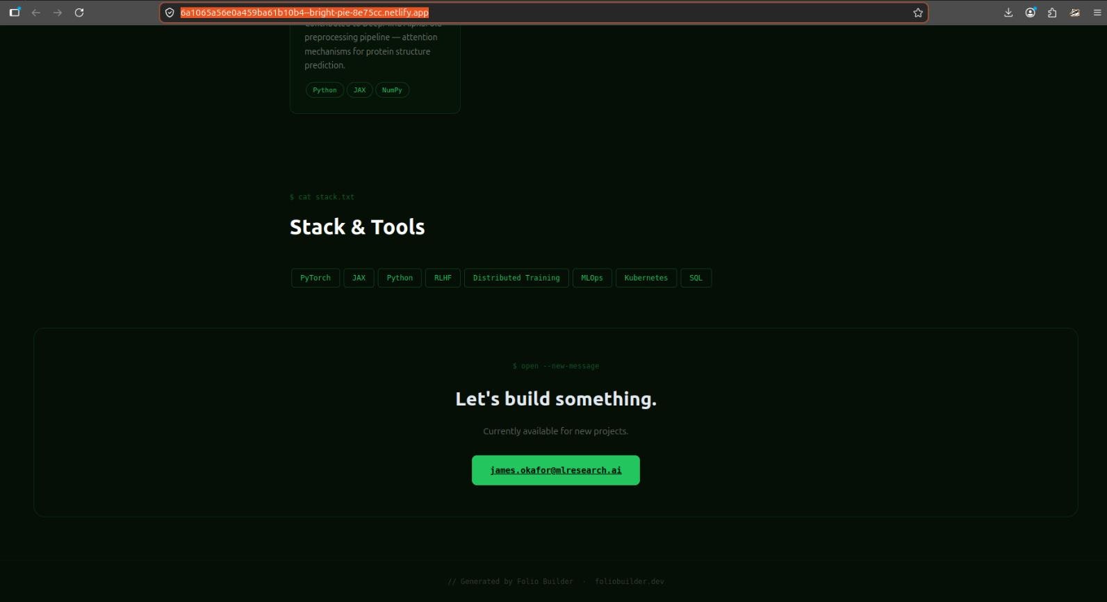 Folio Builder v2 gallery image