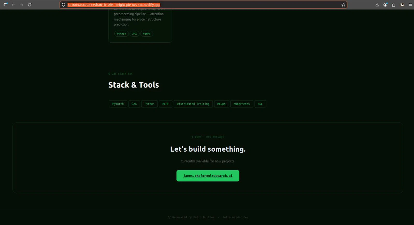 Folio Builder v2 screenshot 3