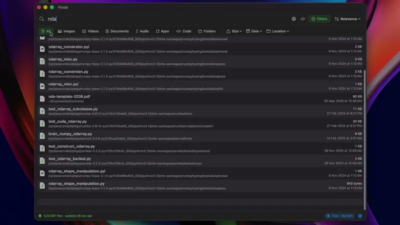 Finda screenshot 1 (video preview)