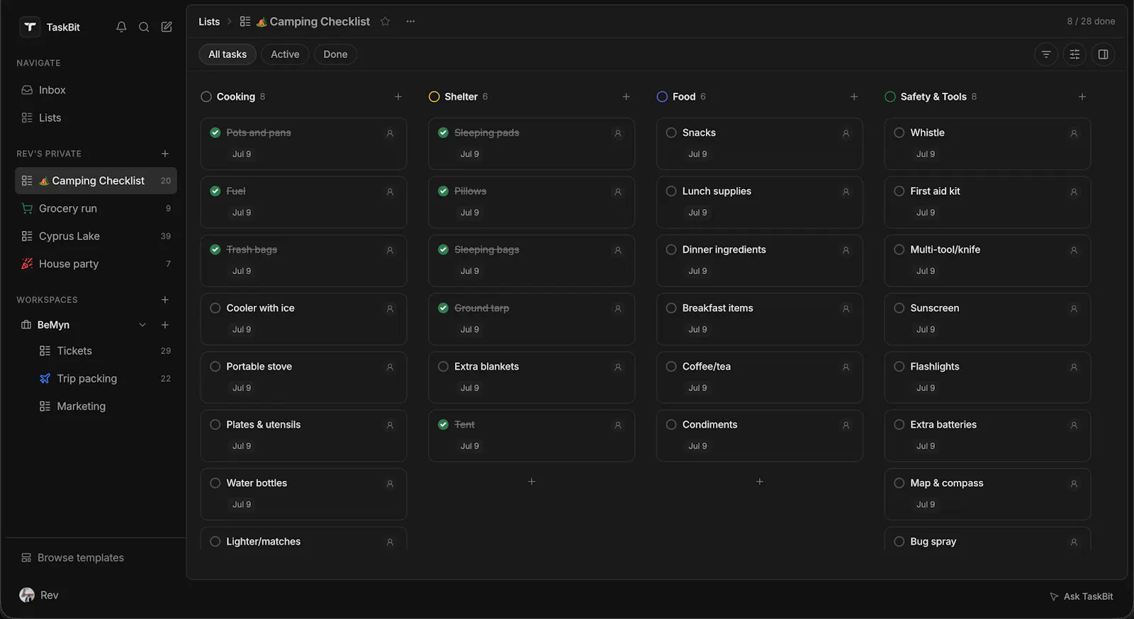 Taskbit screenshot 6