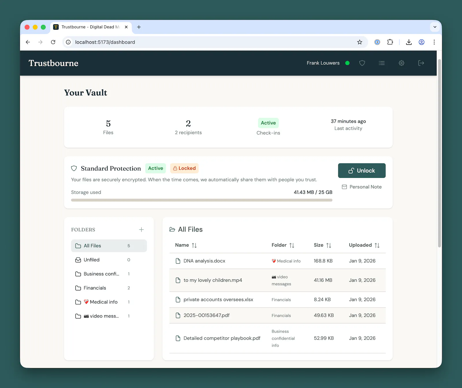 Trustbourne screenshot 2