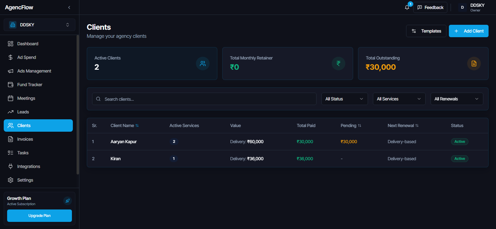 AgencFlow - Screenshot 4 showing product features and functionality