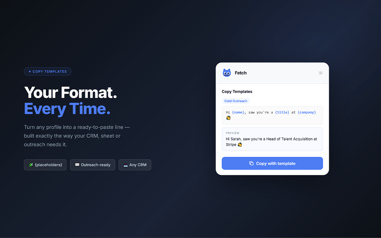 Fetch — LinkedIn Profile to Clipboard gallery image