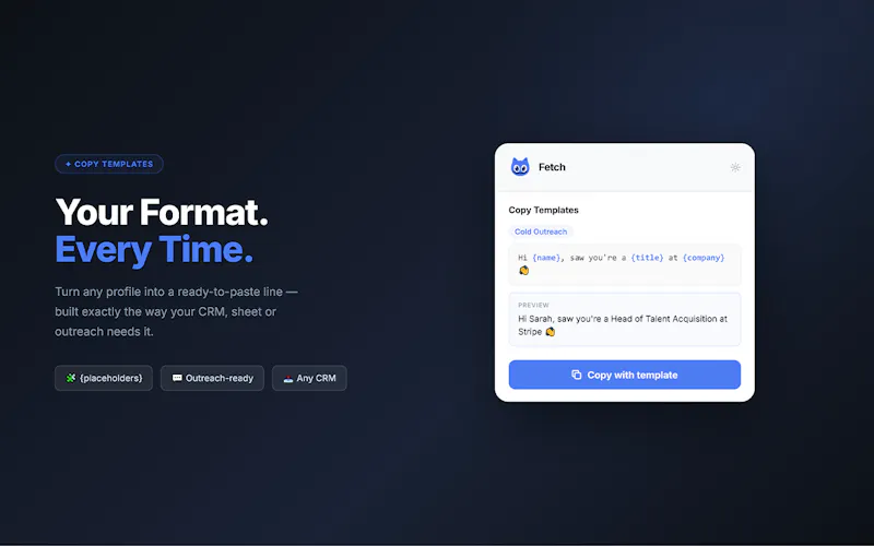 Fetch — LinkedIn Profile to Clipboard screenshot 4