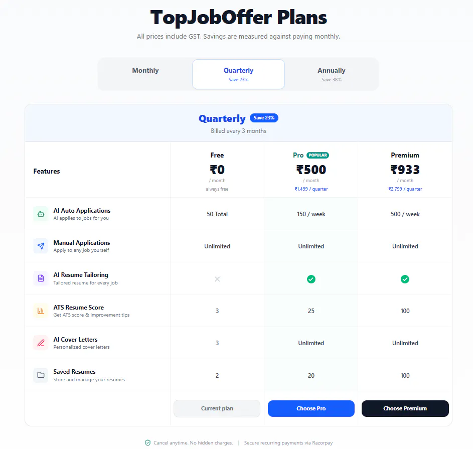 TopJobOffer — AI Job Search & Auto Apply gallery image