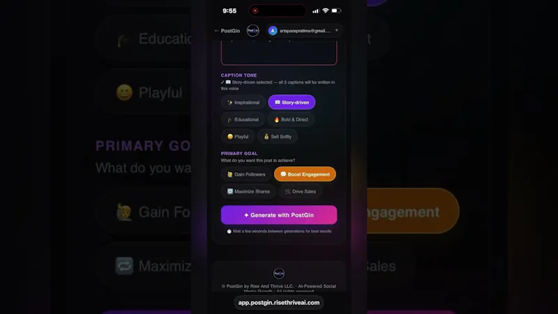 PostGin screenshot 1 (video preview)