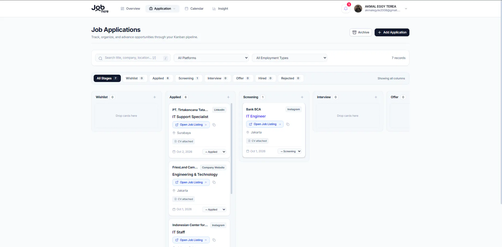 JobHire — Unified Career Workspace gallery image