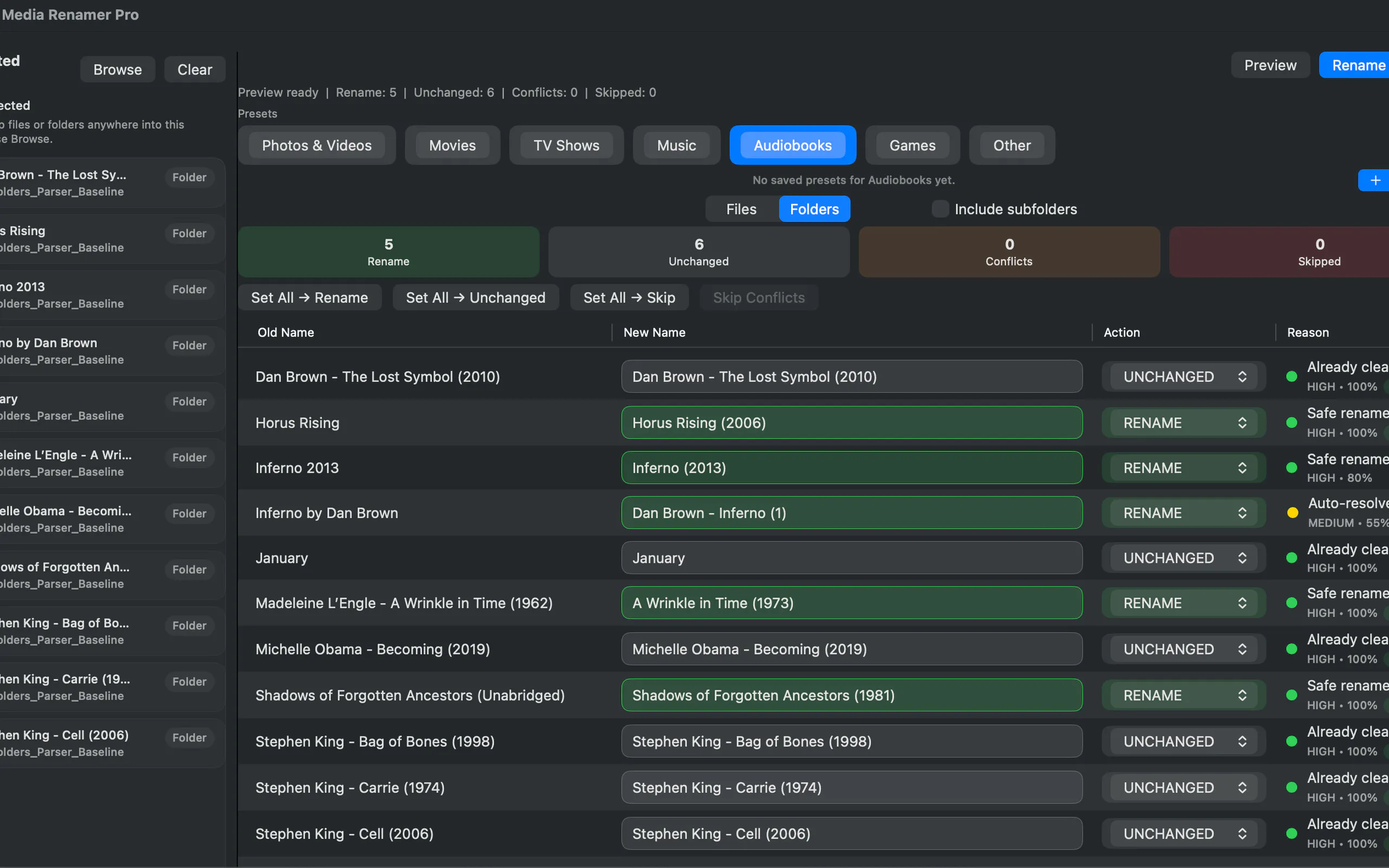 Media Renamer Pro screenshot