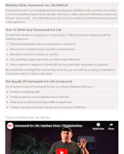 Matthew Dicks Homework For Life Template gallery image