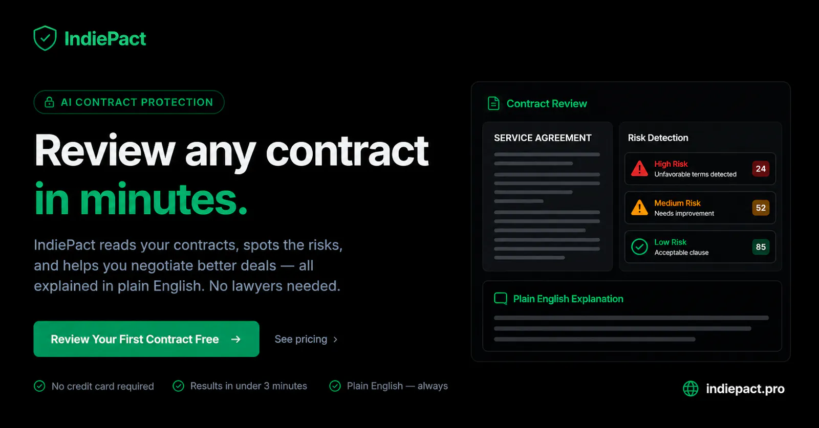 IndiePact screenshot 1