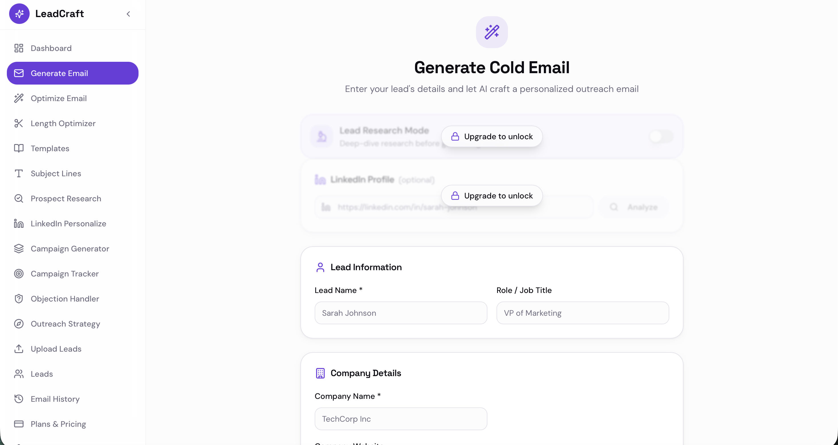 LeadCraft AI gallery image