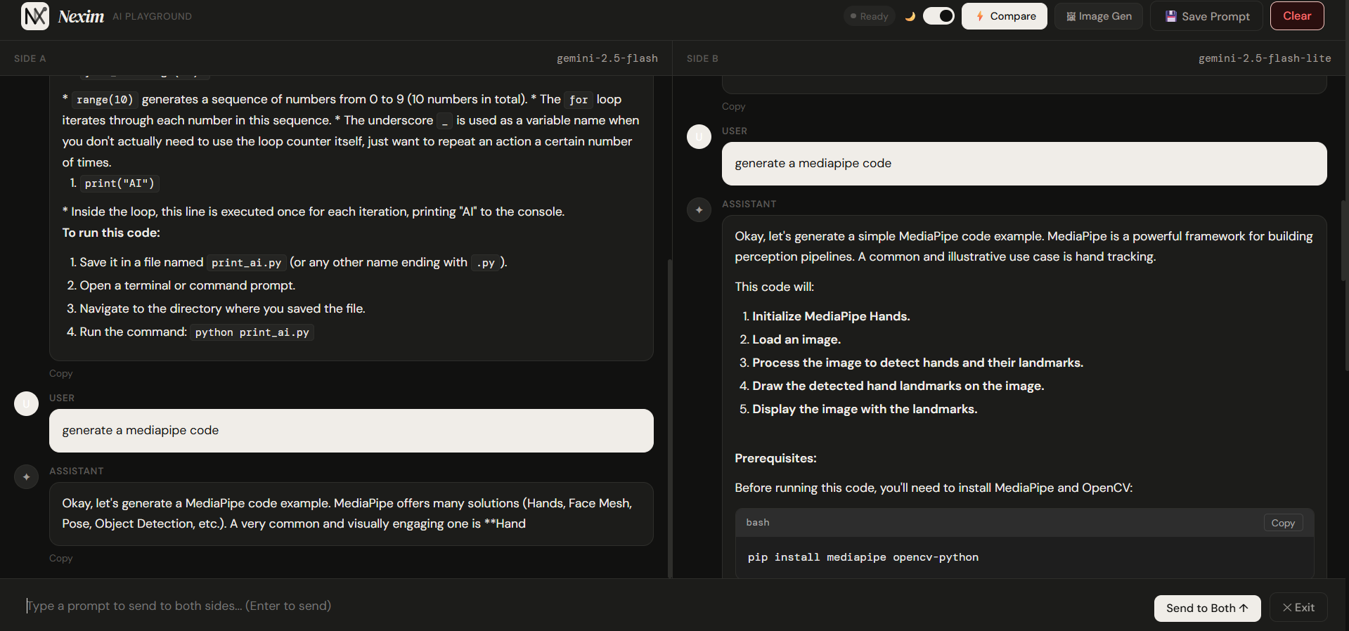 Nexim - AI Playground  gallery image