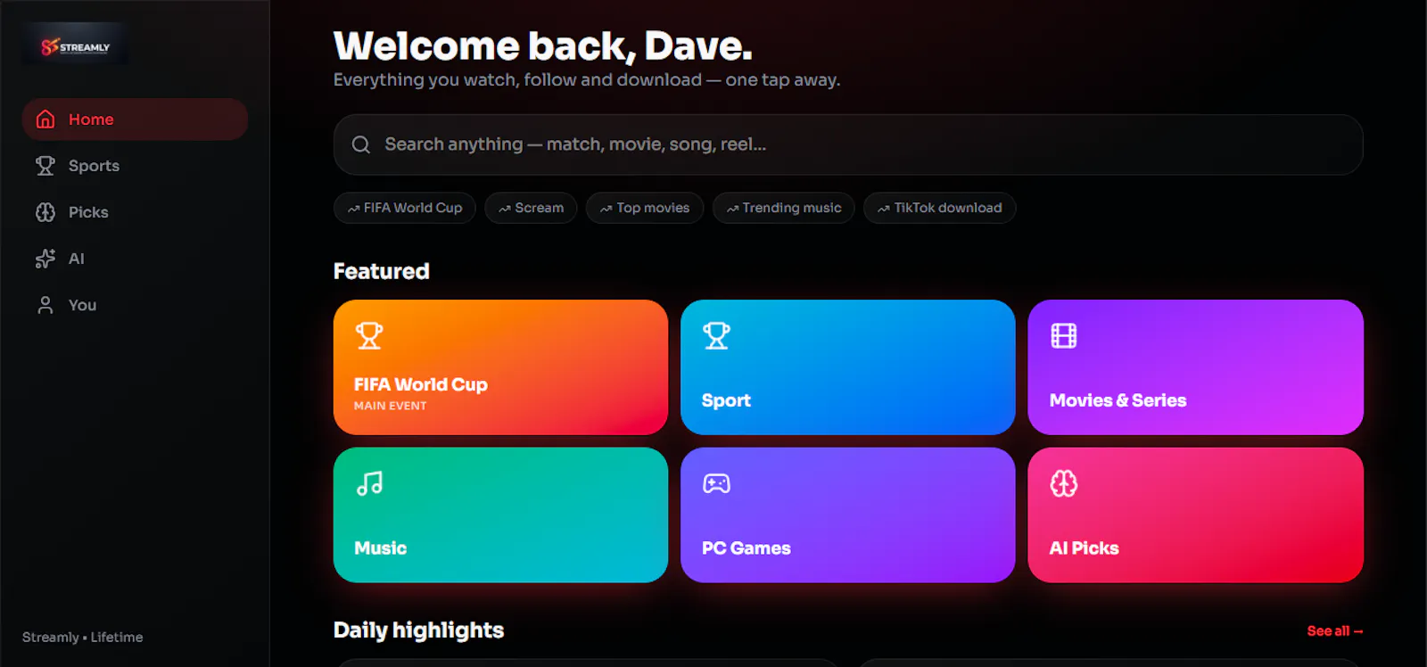 Streamly — Unlock Everything. One Place. screenshot 2