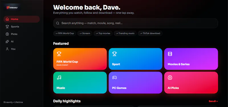 Streamly — Unlock Everything. One Place. screenshot 2