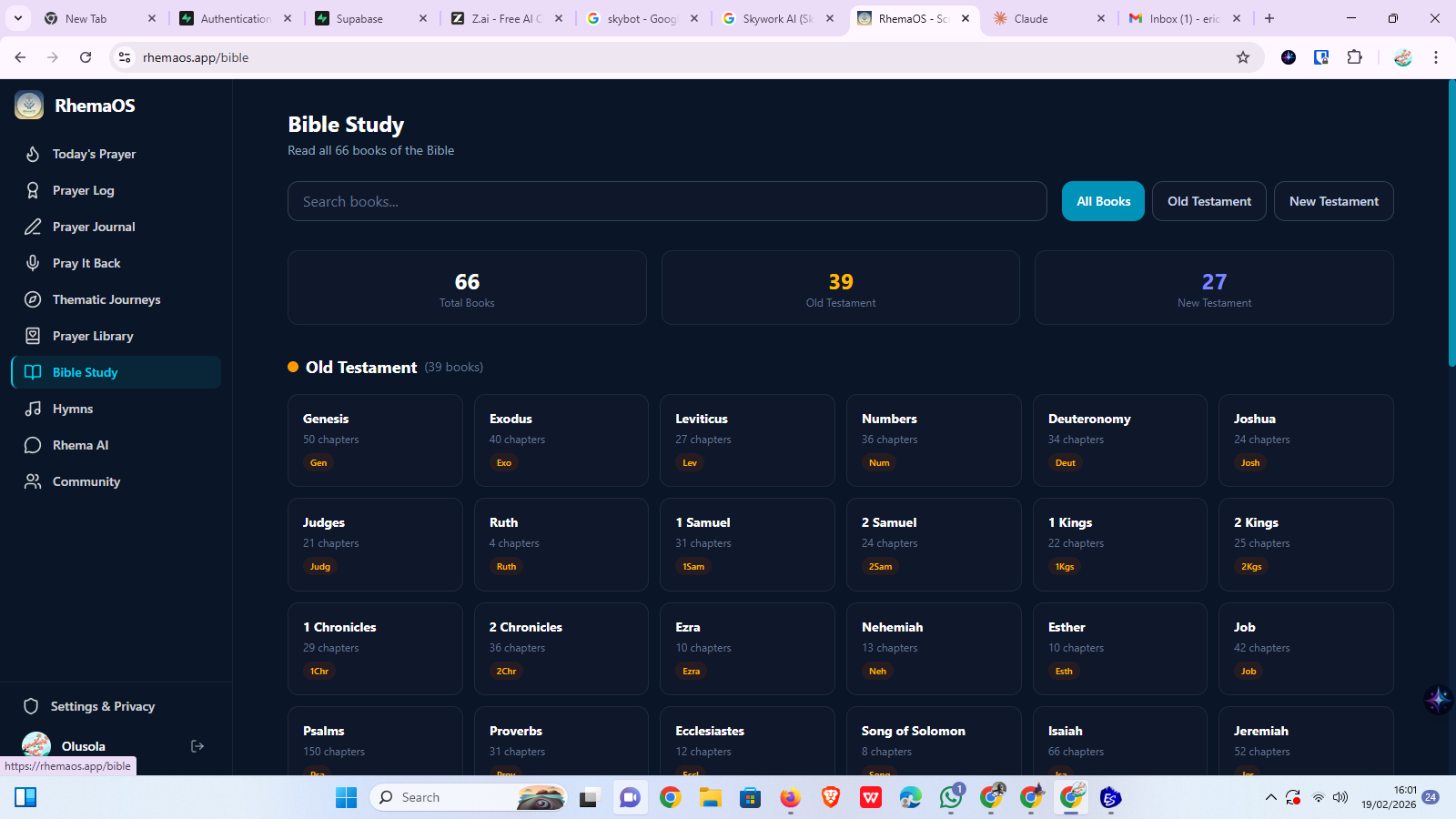 RhemaOS - Screenshot 2 showing product features and functionality