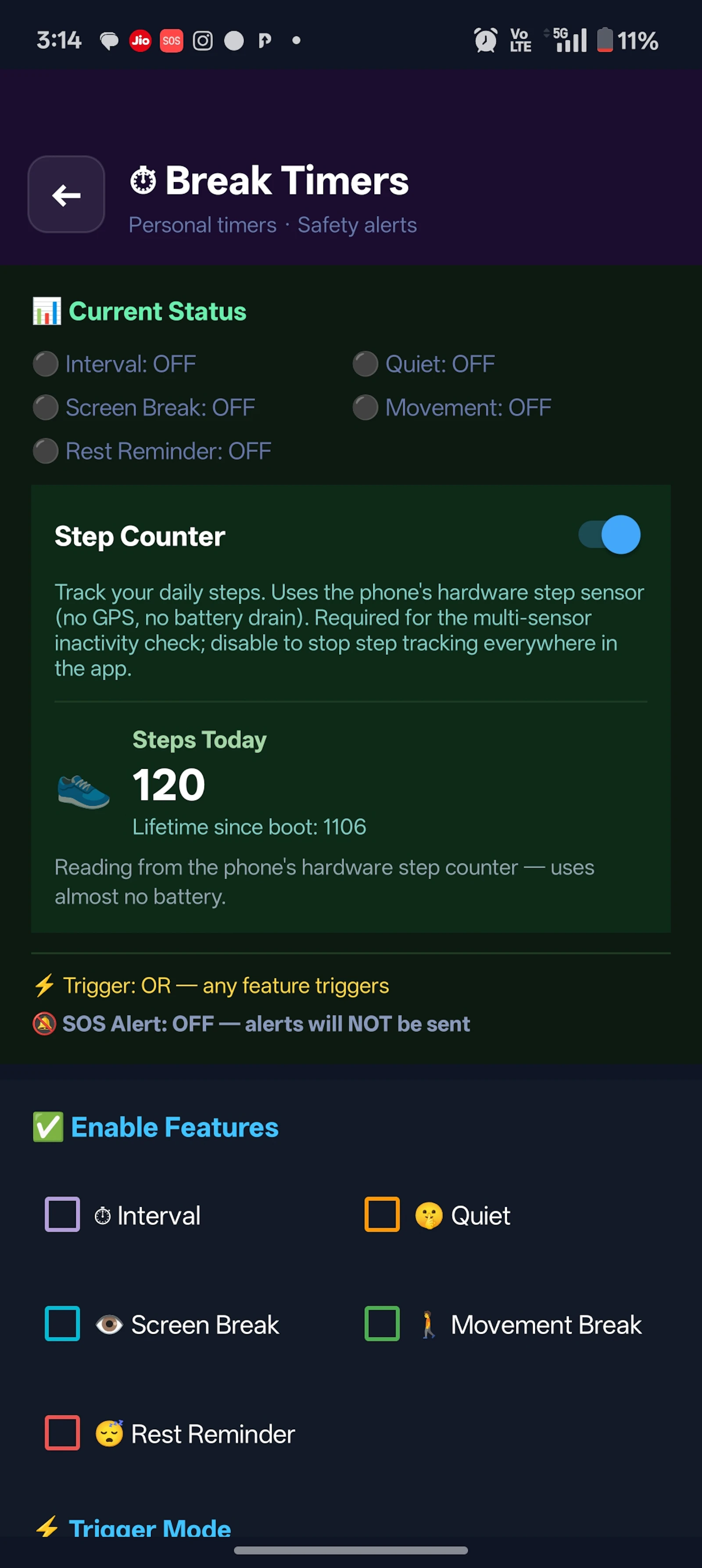 SOS emergency RedShield screenshot 6